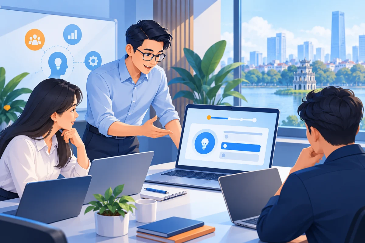 Hình minh họa giải pháp cho doanh nghiệp